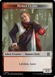 {Human Cleric Token}\nBreaking News\nSingle\nMagic The Gathering