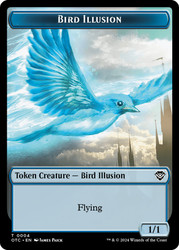 {Bird Illusion Token} // {Dragon Elemental Token}\nOutlaws of Thunder Junction Commander\nSingle\nMagic The Gathering