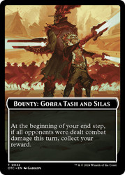 {Bounty: Gorra Tash and Silas}\nOutlaws of Thunder Junction Commander\nSingle\nMagic The Gathering