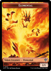 {Elemental Token} (Red) // {Soldier Token}\nOutlaws of Thunder Junction Commander\nSingle\nMagic The Gathering
