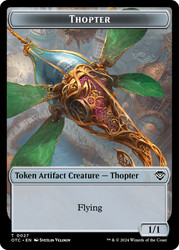 {Thopter Token} // {Treasure Token}\nOutlaws of Thunder Junction Commander\nSingle\nMagic The Gathering