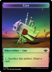 {Clue Token} // {Mercenary Token}\nOutlaws of Thunder Junction\nSingle\nMagic The Gathering