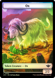{Ox Token} // {Treasure Token}\nOutlaws of Thunder Junction\nSingle\nMagic The Gathering