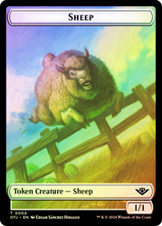 {Sheep Token} // {Treasure Token}\nOutlaws of Thunder Junction\nSingle\nMagic The Gathering