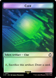 {Clue Token} // {Food Token} (#014)\nFallout Commander\nSingle\nMagic The Gathering