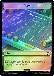 {Copy Token} // {Treasure Token} (#018)\nFallout Commander\nSingle\nMagic The Gathering