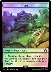 {Junk Token} // {Soldier Token} (#004)\nFallout Commander\nSingle\nMagic The Gathering