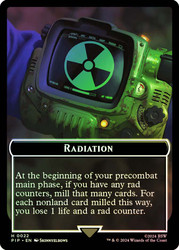 {Radiation Token} // {Soldier Token} (#004)\nFallout Commander\nSingle\nMagic The Gathering