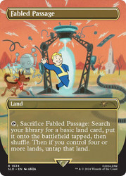 Fabled Passage (Secret Lair) (#1534) (Borderless)\nPromo: General\nSingle\nMagic The Gathering