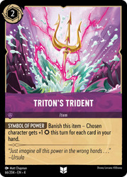 Triton's Trident
Ursula's Return
Single
Lorcana
