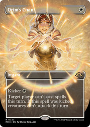 Orim's Chant (Borderless)\nModern Horizons 3 - Variants\nSingle\nMagic The Gathering
