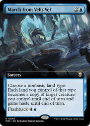 March from Velis Vel (Extended Art)\nModern Horizons 3 Commander - Variants\nSingle\nMagic The Gathering