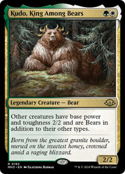 Kudo, King Among Bears\nModern Horizons 3\nSingle\nMagic The Gathering