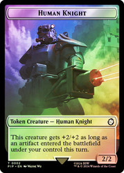 {Human Knight Token} // {Junk Token}\nFallout Commander\nSingle\nMagic The Gathering