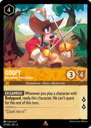 Goofy - Musketeer Swordsman
Ursula's Return
Single
Lorcana