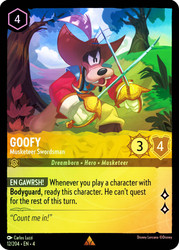 Goofy - Musketeer Swordsman
Ursula's Return
Single
Lorcana