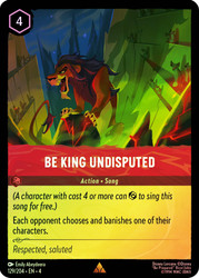 Be King Undisputed
Ursula's Return
Single
Lorcana