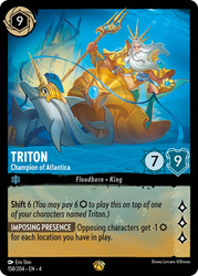Triton - Champion of Atlantica
Ursula's Return
Single
Lorcana