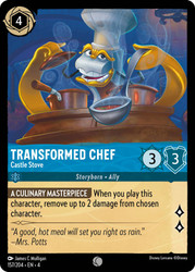 Transformed Chef - Castle Stove
Ursula's Return
Single
Lorcana