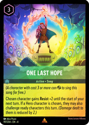 One Last Hope
Ursula's Return
Single
Lorcana