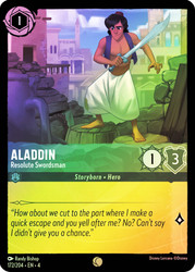 Aladdin - Resolute Swordsman
Ursula's Return
Single
Lorcana