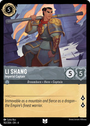 Li Shang - Imperial Captain
Ursula's Return
Single
Lorcana