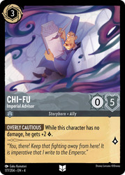 Chi-Fu - Imperial Advisor
Ursula's Return
Single
Lorcana