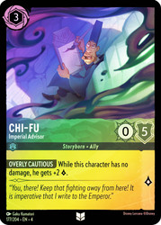 Chi-Fu - Imperial Advisor
Ursula's Return
Single
Lorcana