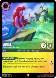 Ariel - Determined Mermaid
Ursula's Return
Single
Lorcana