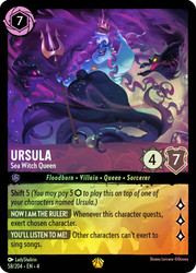 Ursula - Sea Witch Queen
Ursula's Return
Single
Lorcana