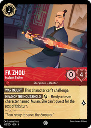 Fa Zhou - Mulan's Father
Ursula's Return
Single
Lorcana