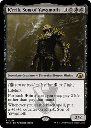 K'rrik, Son of Yawgmoth\nModern Horizons 3\nSingle\nMagic The Gathering