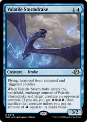 Volatile Stormdrake\nModern Horizons 3\nSingle\nMagic The Gathering