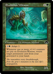 Evolution Witness (Retro Frame)\nModern Horizons 3 - Retro Frame\nSingle\nMagic The Gathering