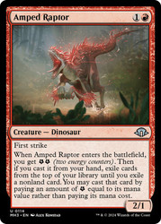 Amped Raptor\nModern Horizons 3\nSingle\nMagic The Gathering