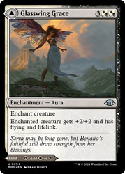 Glasswing Grace // Age-Graced Chapel\nModern Horizons 3\nSingle\nMagic The Gathering