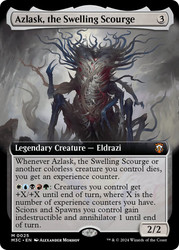 Azlask, the Swelling Scourge (Extended Art)\nModern Horizons 3 Commander - Variants\nSingle\nMagic The Gathering