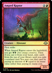 Amped Raptor\nModern Horizons 3\nSingle\nMagic The Gathering