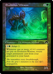 Evolution Witness (Retro Frame)\nModern Horizons 3 - Retro Frame\nSingle\nMagic The Gathering