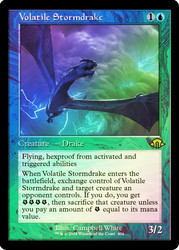 Volatile Stormdrake (Retro Frame)\nModern Horizons 3 - Retro Frame\nSingle\nMagic The Gathering