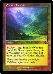 Wooded Foothills (Retro Frame)\nModern Horizons 3 - Retro Frame\nSingle\nMagic The Gathering