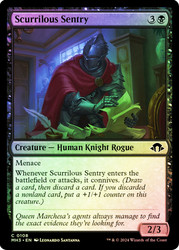 Scurrilous Sentry\nModern Horizons 3\nSingle\nMagic The Gathering