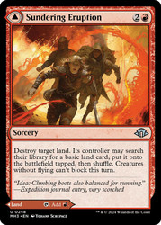 Sundering Eruption // Volcanic Fissure\nModern Horizons 3\nSingle\nMagic The Gathering