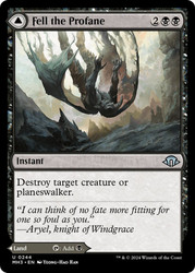 Fell the Profane // Fell Mire\nModern Horizons 3\nSingle\nMagic The Gathering
