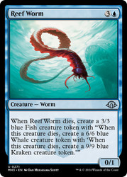 Reef Worm\nModern Horizons 3\nSingle\nMagic The Gathering