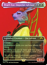 Pearl-Ear, Imperial Advisor (Borderless)\nModern Horizons 3 - Variants\nSingle\nMagic The Gathering