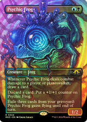 Psychic Frog (Borderless)\nModern Horizons 3 - Variants\nSingle\nMagic The Gathering