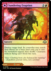 Sundering Eruption // Volcanic Fissure\nModern Horizons 3\nSingle\nMagic The Gathering