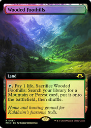Wooded Foothills (Extended Art)\nModern Horizons 3 - Variants\nSingle\nMagic The Gathering