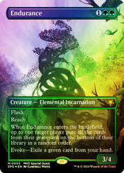 Endurance (Borderless) (Textured Foil)\nSpecial Guests - Alternate Foil\nSingle\nMagic The Gathering